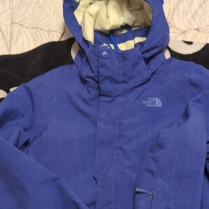 The North Face Royal Blue Jacket with Cream Lining